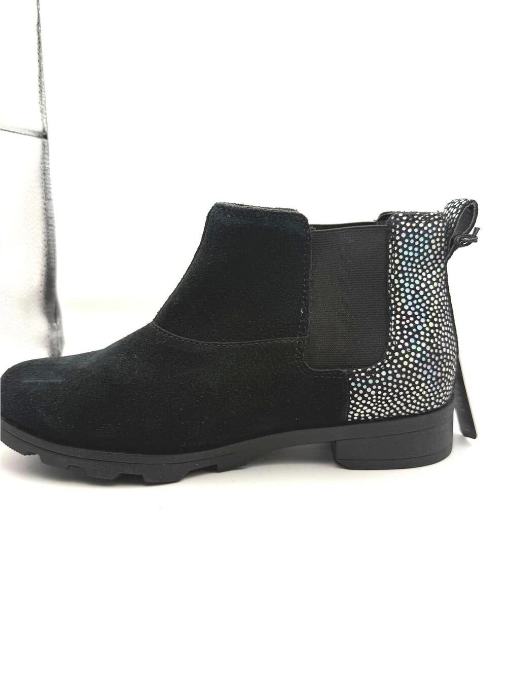 Sorel Youth Emelie Chelsea WP Waterproof Boots - Black, Size 5 Youth
